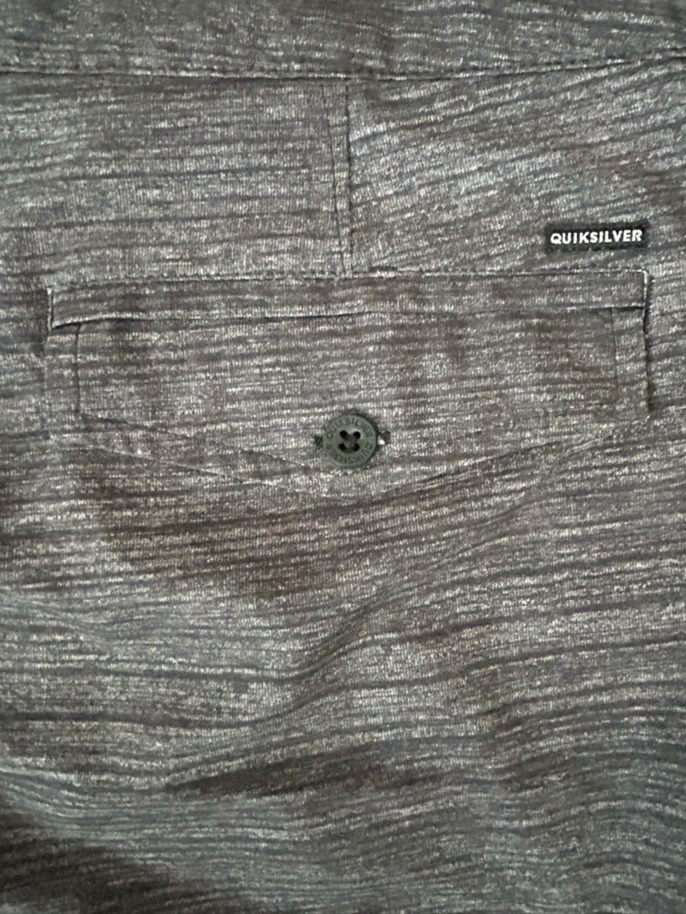 Quiksilver Men's Heather Charcoal Flat Front Amphibian Athletic Shorts size 34 - Picture 3 of 5